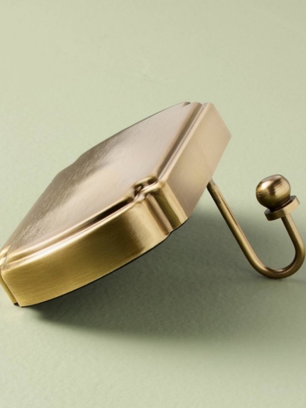 HEARTH & HAND NWT metal stocking holder -brass finish
